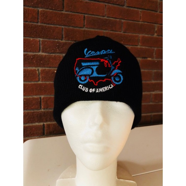 Vespa Club of America (VCOA) Embroidered Knit Beanie Special Made in USA